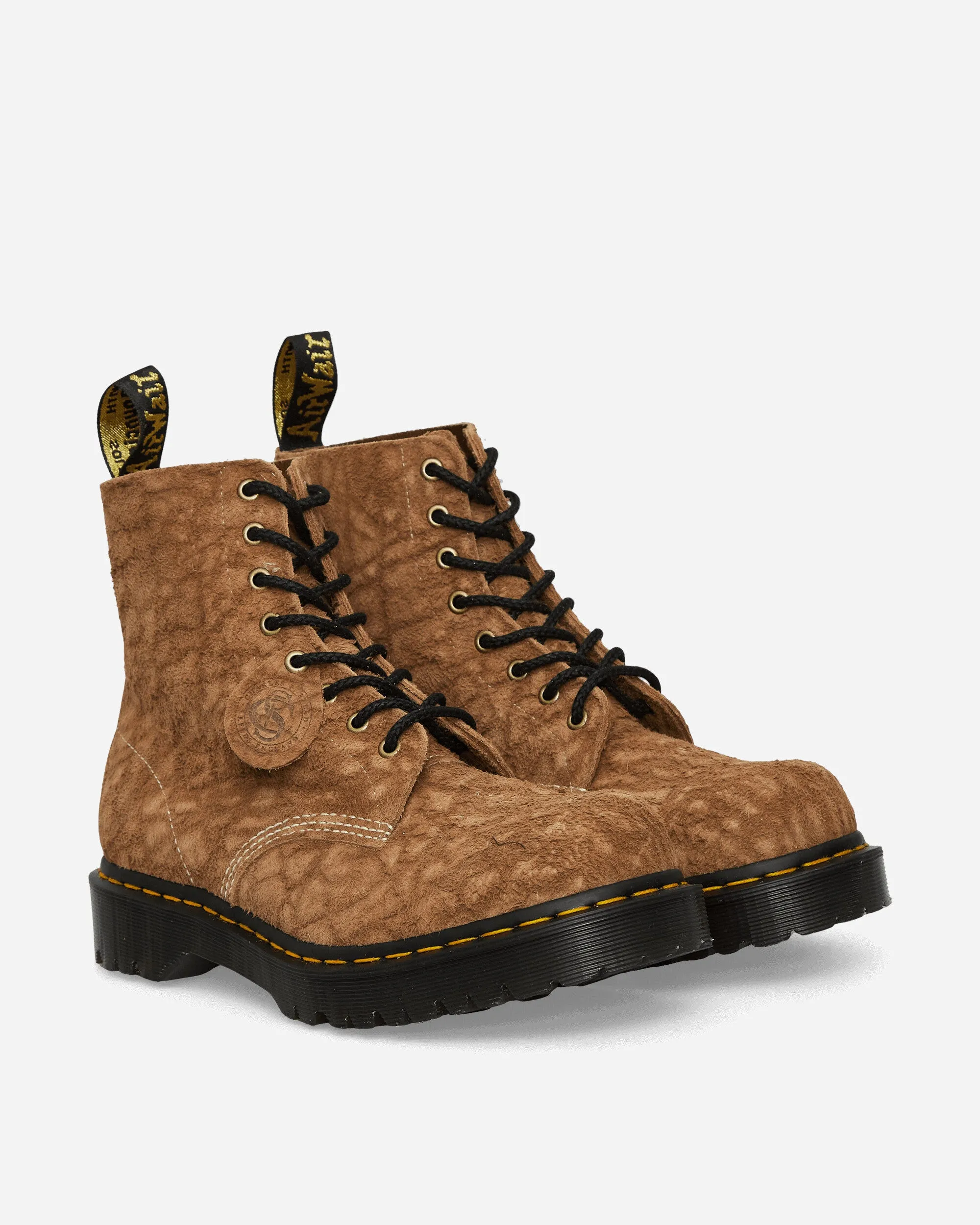 1460 Pascal Emboss Suede Boots Savannah Tan