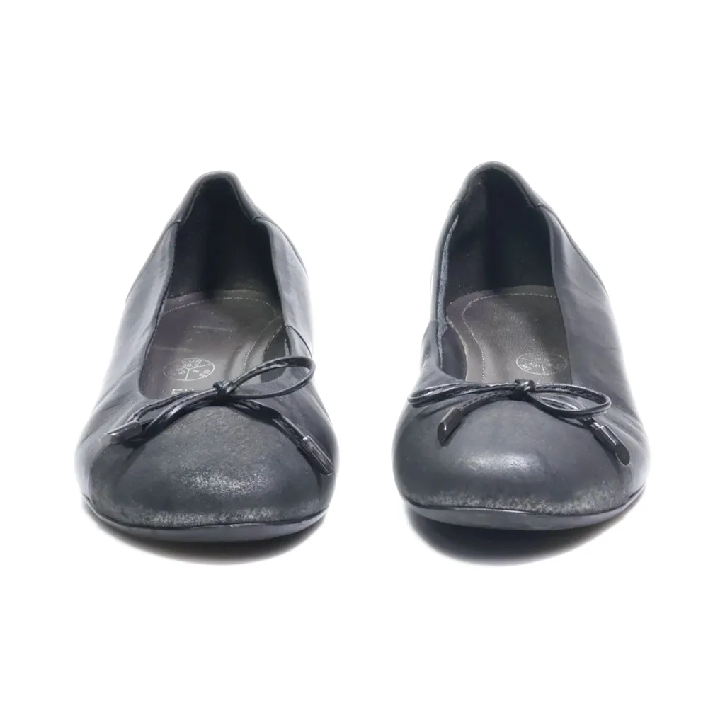 Ara Ballerinas Leather Black Colour For Women