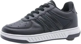 Beppi Roller Sneakers for Girls & Boys –Skate Shoes with Wheels Black, Size 11.5