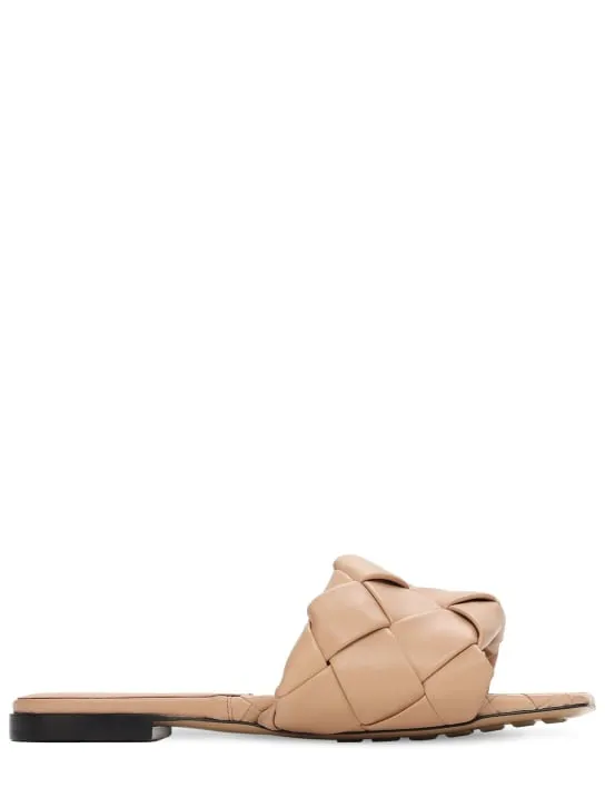 Bottega Veneta   10mm Lido leather slide flats 