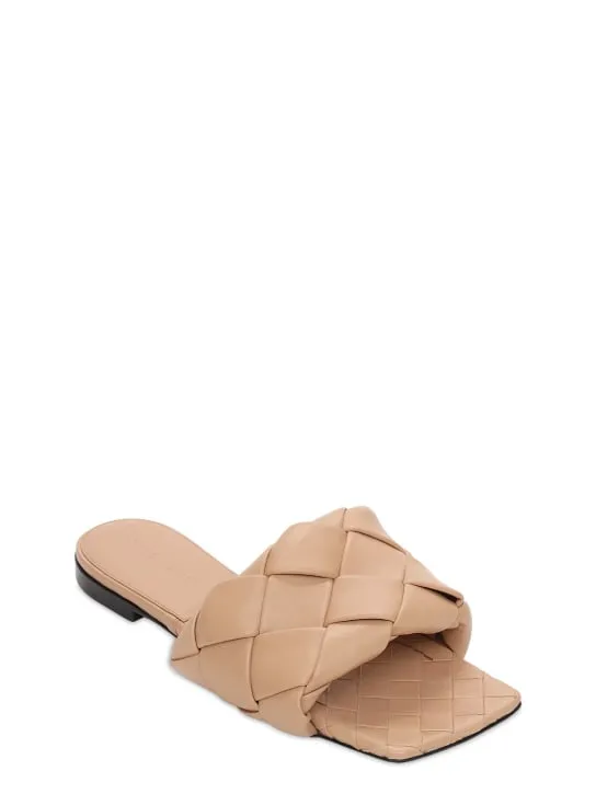 Bottega Veneta   10mm Lido leather slide flats 