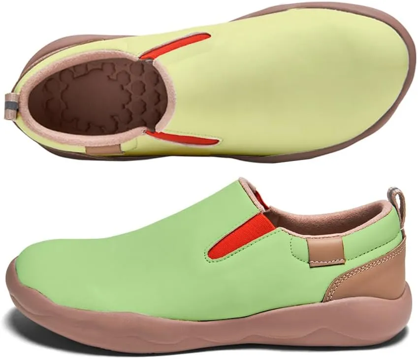 Boys Girls Slip On Loafers Kid's Lightweight Comfort Sneakers Art Painted Walking Travel Shoes Macaron Style