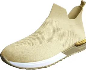 Cathalem Walking Shoes for Women Mesh Flat Shoes Casual Breathable Athletic Tennis Lightweight Summer Sneakers