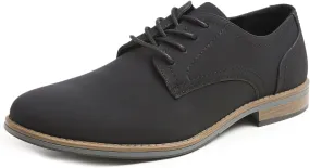 FEVERSOLE Men's Classic Dress Oxford Vegan Leather Casual Derby Shoes