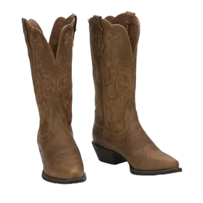 Justin Ladies Mckayla 12" Tan Stampede Western Boots L2561