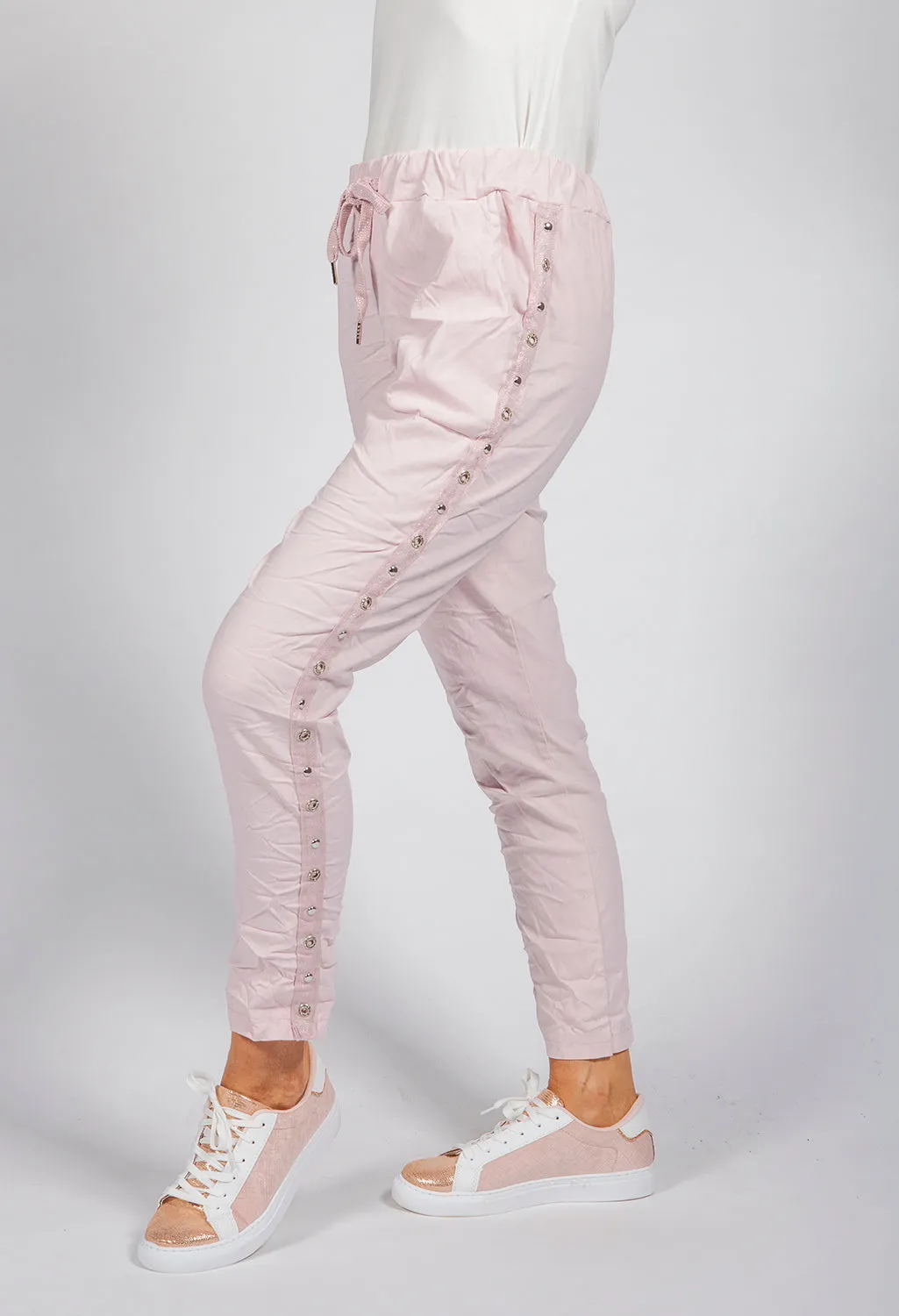 Light Pink Ring Detail Joggers