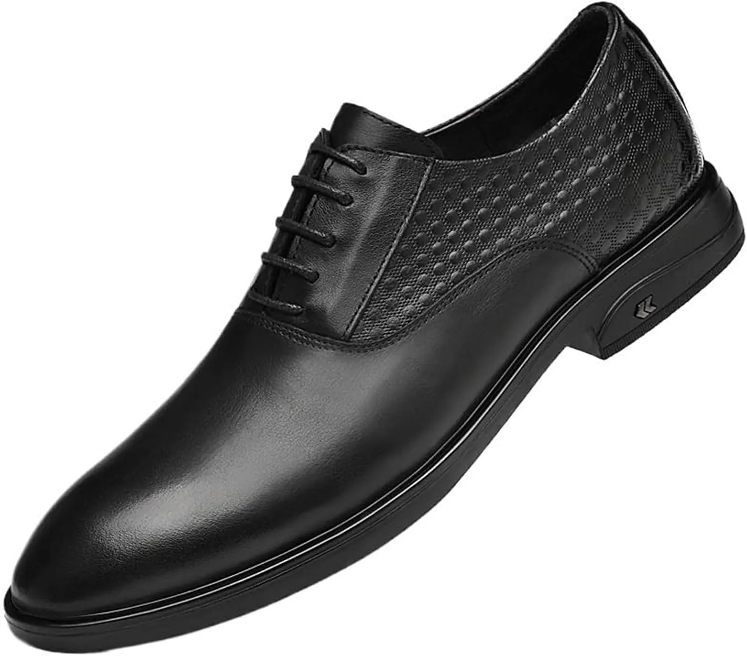 Men's Genuine Leather Dress Shoes Comfortable Slip On Loafers Classic Formal Business Shoes Wedding Party Classic Brogue Oxford