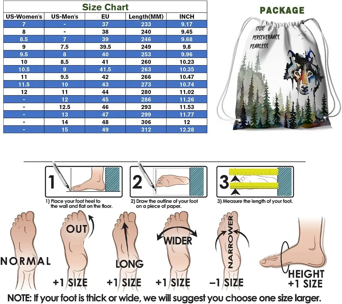 Men's Plus Size Sneakers Japanese Graffiti Art Printed Shoes Womens Casual Walking Socks Shoes White US 7-15