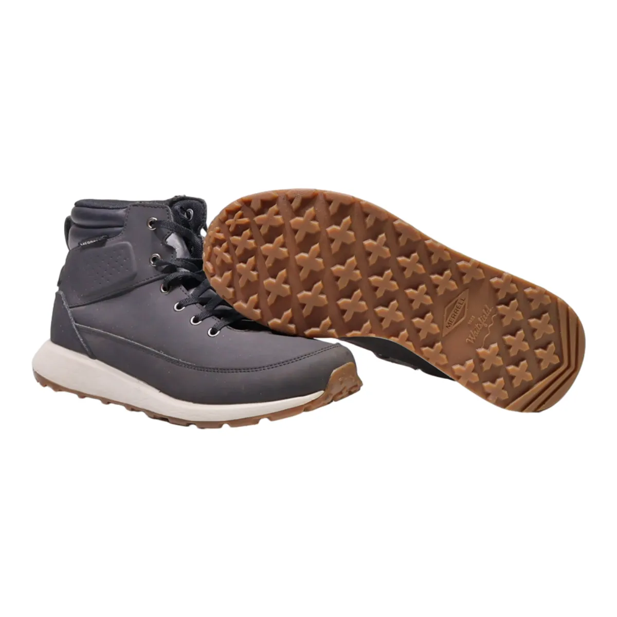 MERRELL Chukka Boots Black Leather Womens UK 6.5