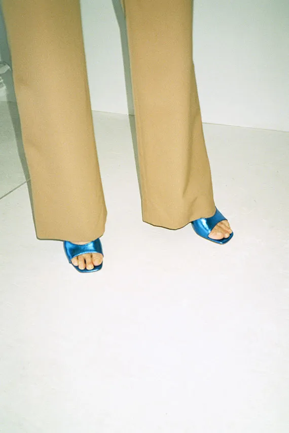 Metallic Lapis Lido Wedge