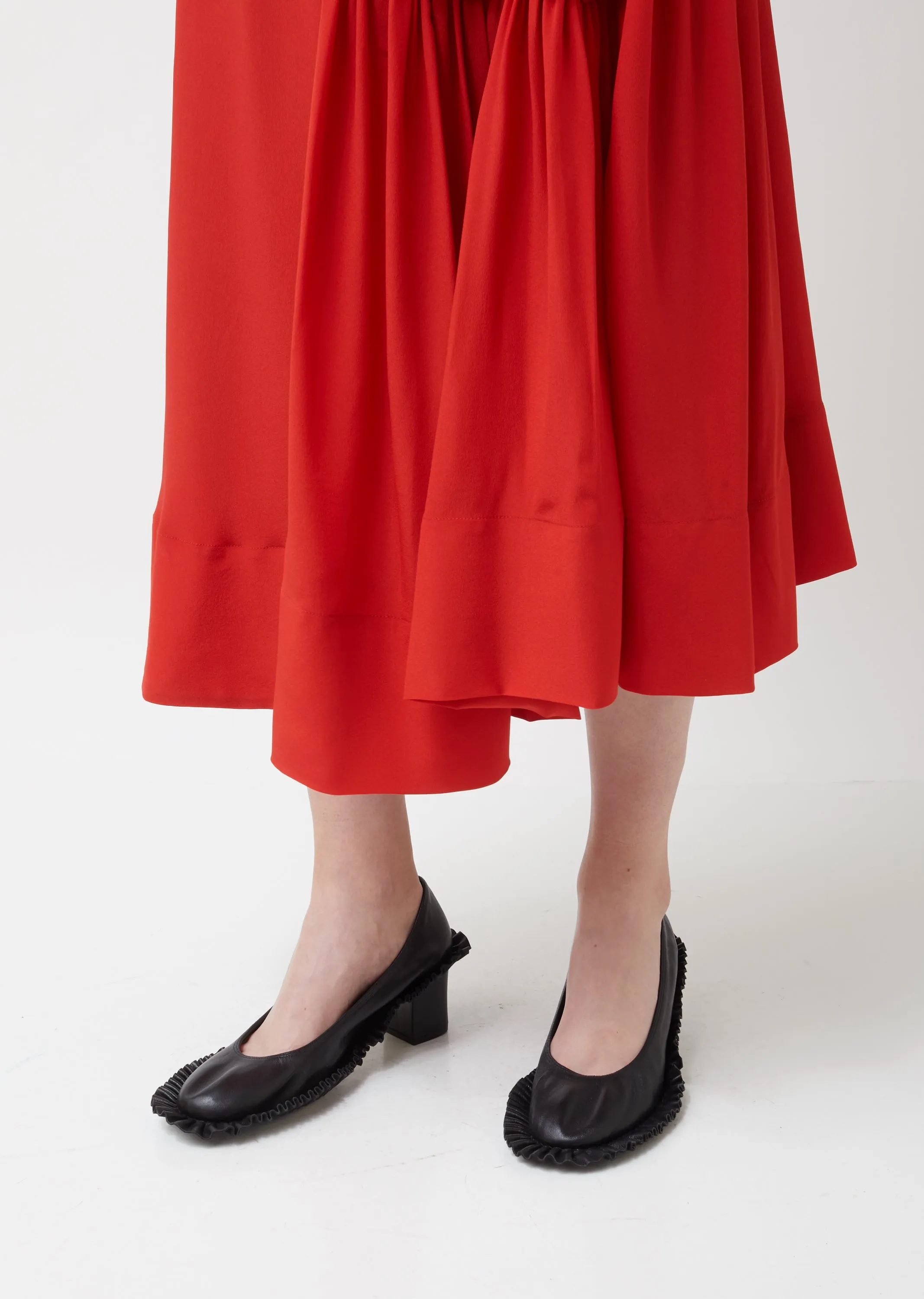Nappa Classic Heel Pump W/ Frills