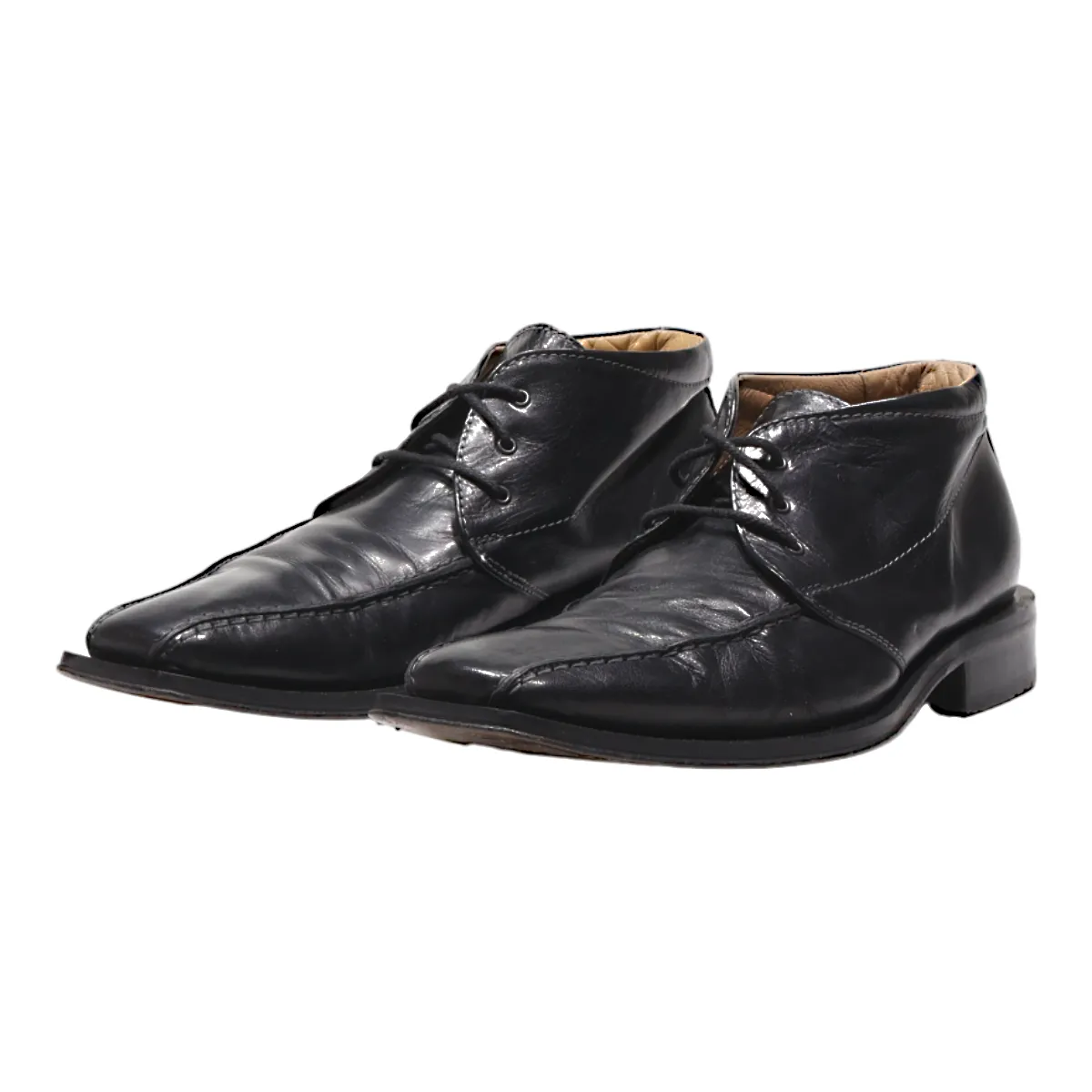 NERO GIARDINI Chukka Boots Black Leather Mens UK 8