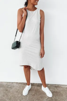 One In Eight Slub Midi Grey Marle