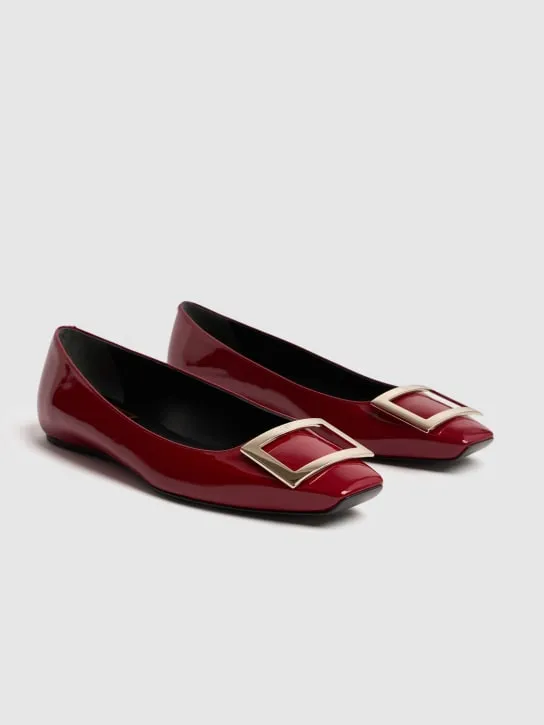 Roger Vivier   10mm Trompette patent leather flats 