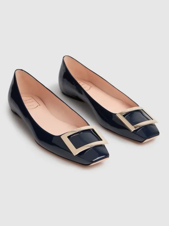 Roger Vivier   10mm Trompette patent leather flats 