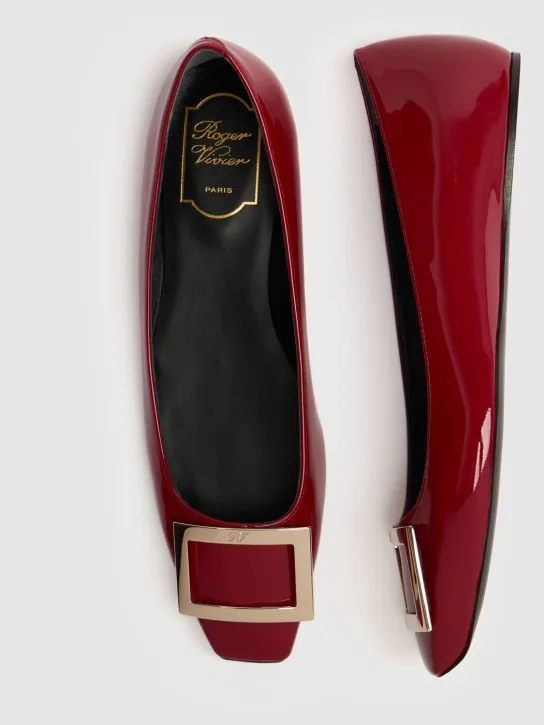 Roger Vivier   10mm Trompette patent leather flats 