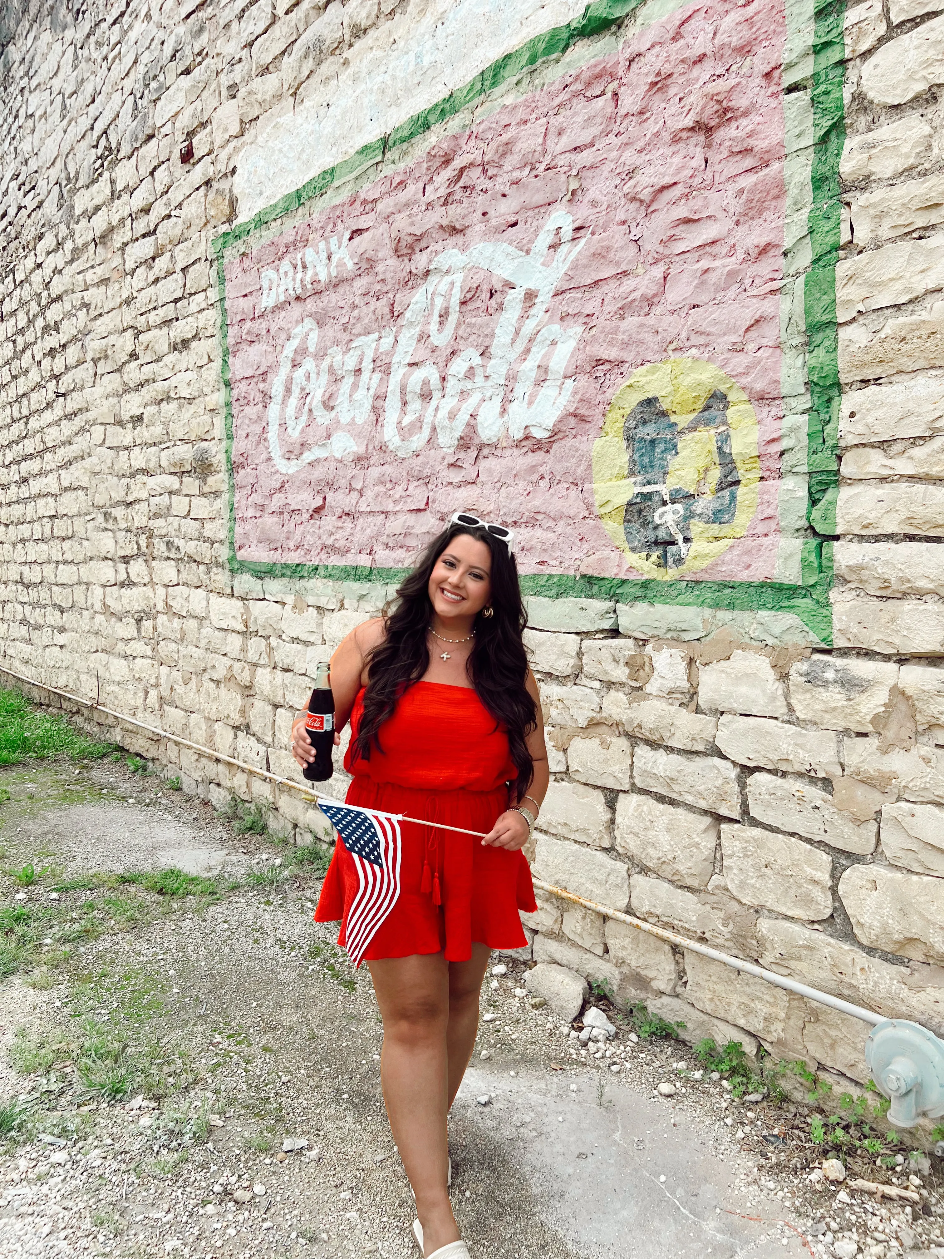 Ruffled Red Tube Romper