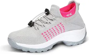 STUNAHOME Orthopedic Sneakers Breathable Women Walking Shoes Slip on Trainers Women's Comfortable Casual Ladies Athletic Shoe Thick Bottom