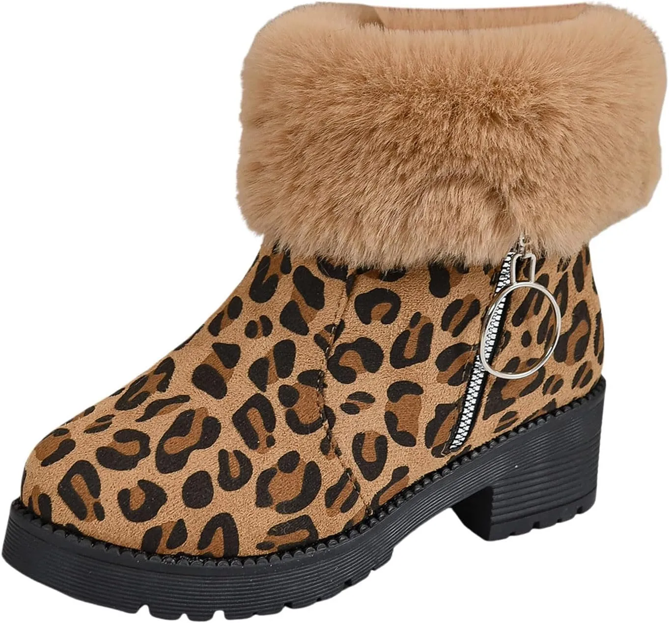 Teen Winter Boots Waterproof Winter Boots Warm Insulated Boots Waterproof Plush Lined Snow Boots Work Boots for Men