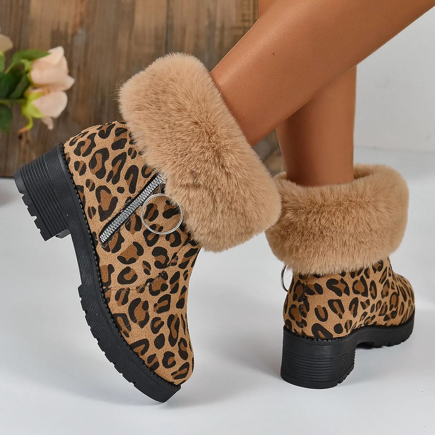 Teen Winter Boots Waterproof Winter Boots Warm Insulated Boots Waterproof Plush Lined Snow Boots Work Boots for Men