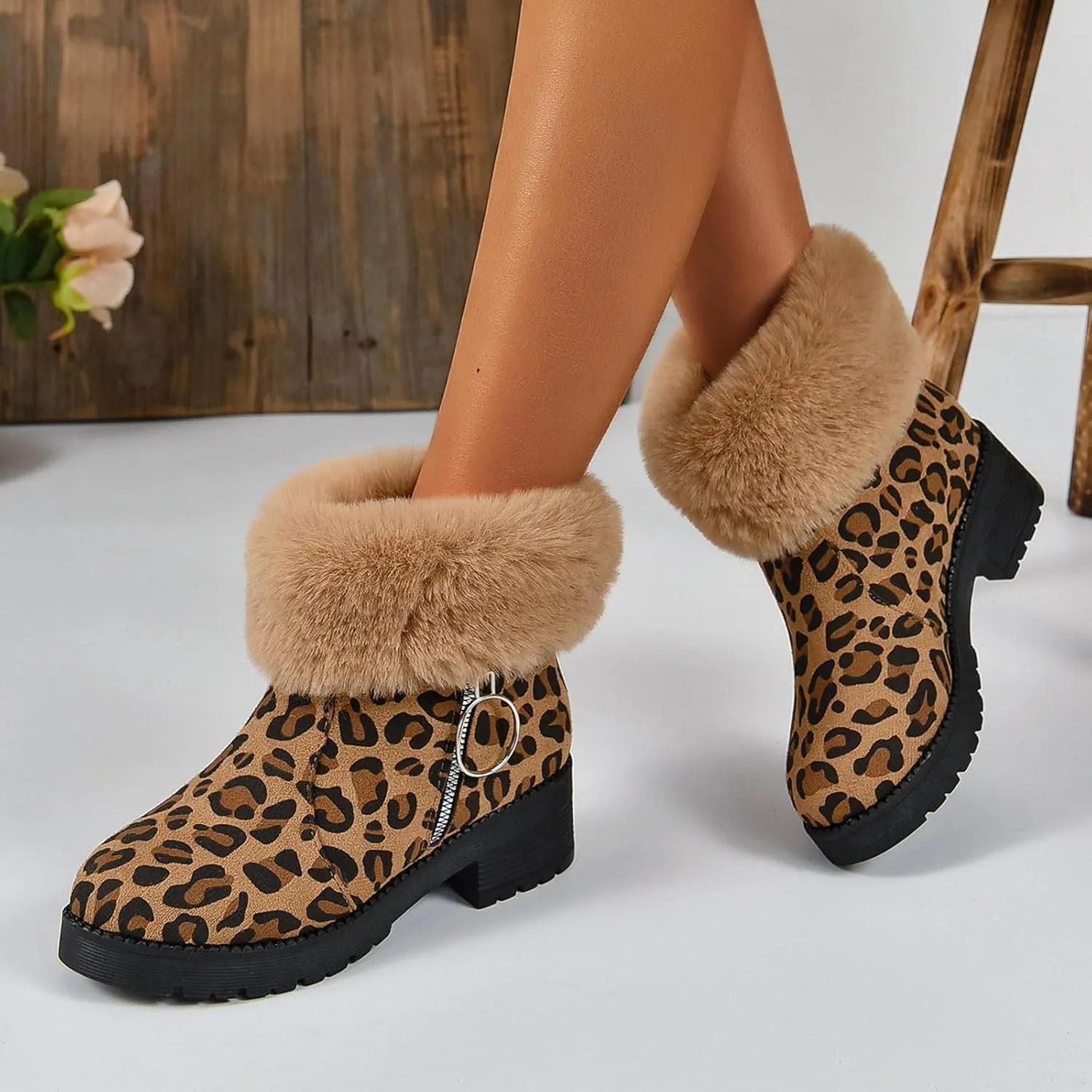 Teen Winter Boots Waterproof Winter Boots Warm Insulated Boots Waterproof Plush Lined Snow Boots Work Boots for Men