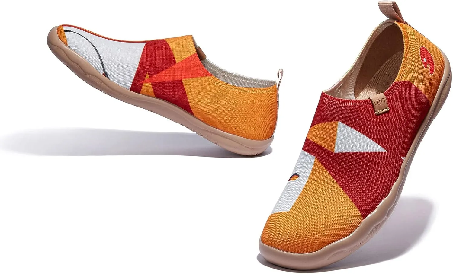 UIN Women's Slip Ons Lightweight Flats Walking Casual Loafers Travel Shoes Toledo  Color & Geometry