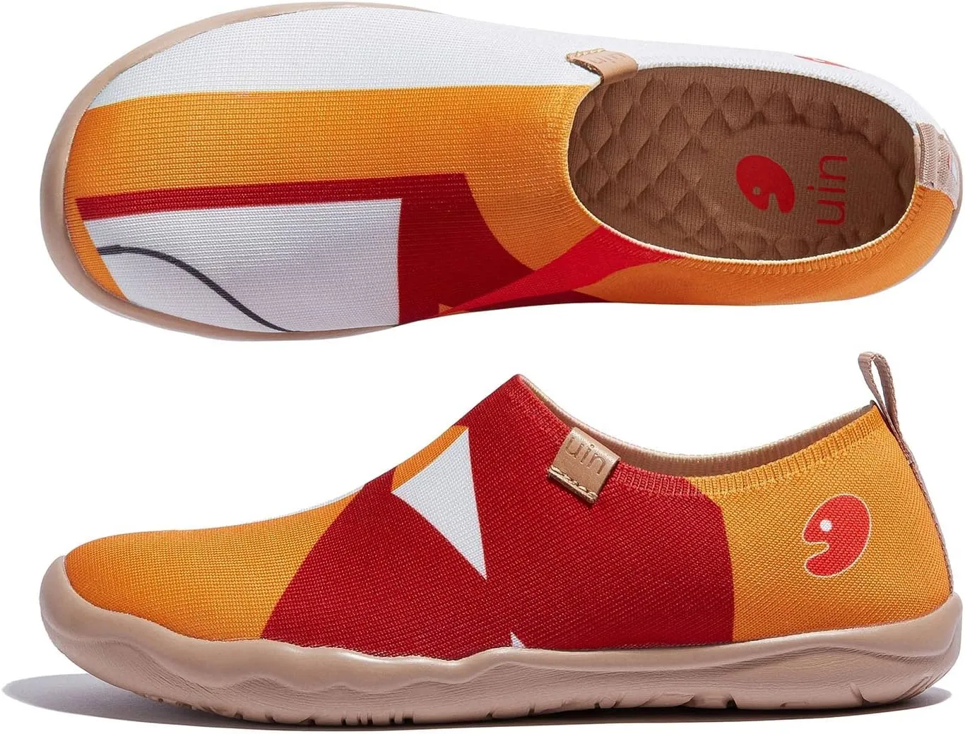 UIN Women's Slip Ons Lightweight Flats Walking Casual Loafers Travel Shoes Toledo  Color & Geometry