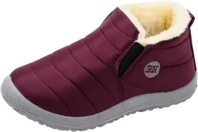 Winter Snow Boots for Women Plush Lined Warm Ankle Booties Outdoor Anti-Slip Waterproof Comfortable Short Boot
