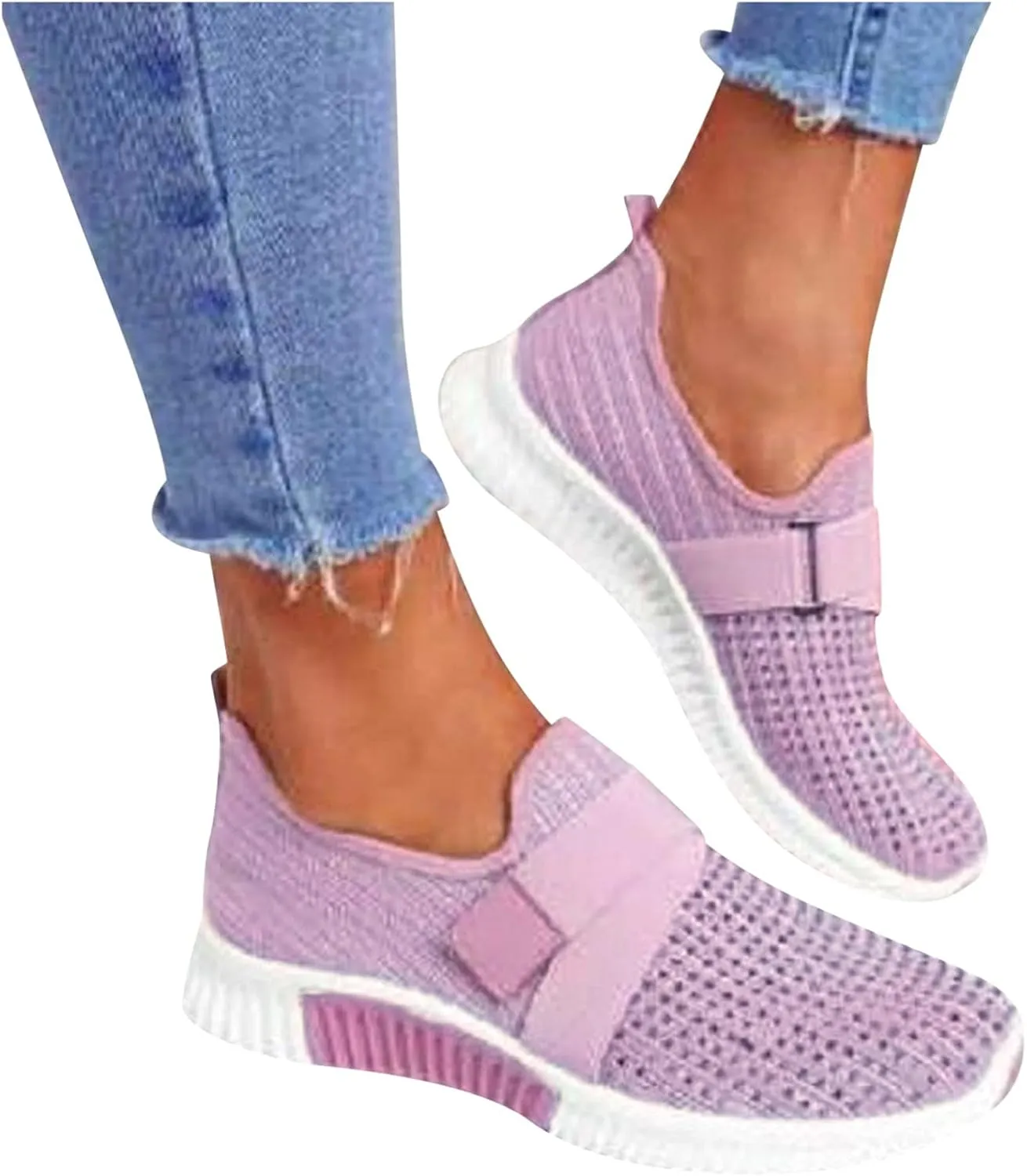Women's Fashion Sneaker Non Slip Work Wide Comfortable Slip Resistant Work Shoes Cute Walking Shoes for Women Loafers Shoes for Women Sneakers for Women Walking Shoes