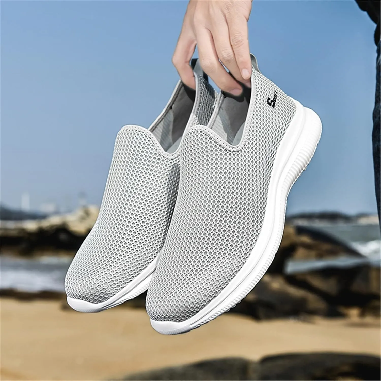 Women's Fashion Sneaker Non Slip Work Wide Comfortable Slip Resistant Work Shoes Men's Walking Shoes Winter Loafers for Women All Black Sneakers for Men