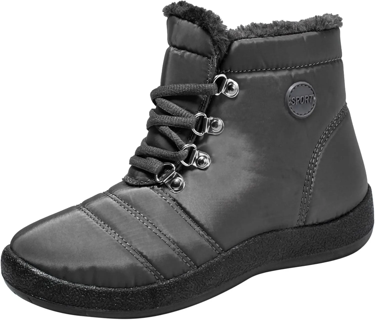 Women's Snow Boots Waterproof Boots Waterproof Insulated Fur Boots Fleece Winter Work Boots for Women Teens Winter Boots